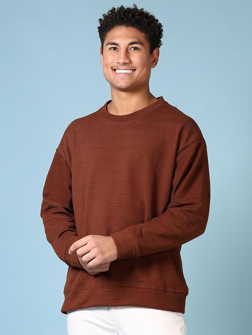 men long sleeves plain sweatshirt - 21642596 - Very Small Image - 1