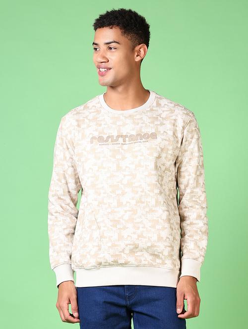 men long sleeves printed sweatshirt - 21642602 - Very Small Image - 1