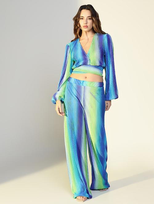 women printed top and trouser co-ord set - 21643267 - Very Small Image - 1