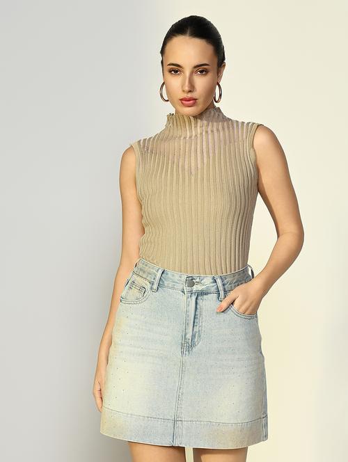 women solid sleeveless regular top - 21643378 - Very Small Image - 1