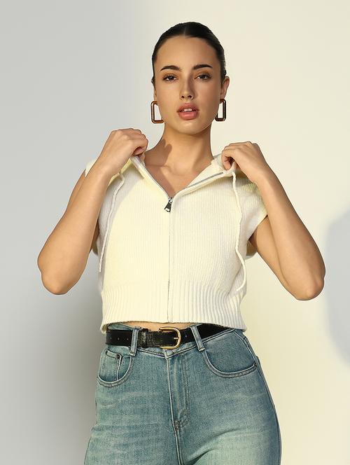 women hooded sleeveless top - 21643396 - Very Small Image - 1