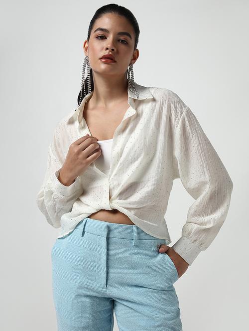 women solid long sleeve shirt - 21643522 - Very Small Image - 1