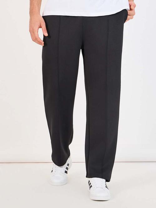 men mid rise solid ankle length track pant - 21643852 - Very Small Image - 1