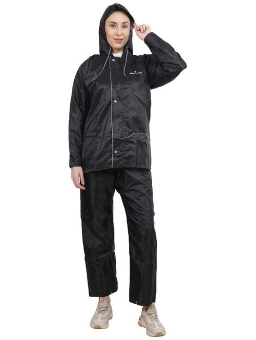women solid hooded rain suit set   - 21643857 - Very Small Image - 1