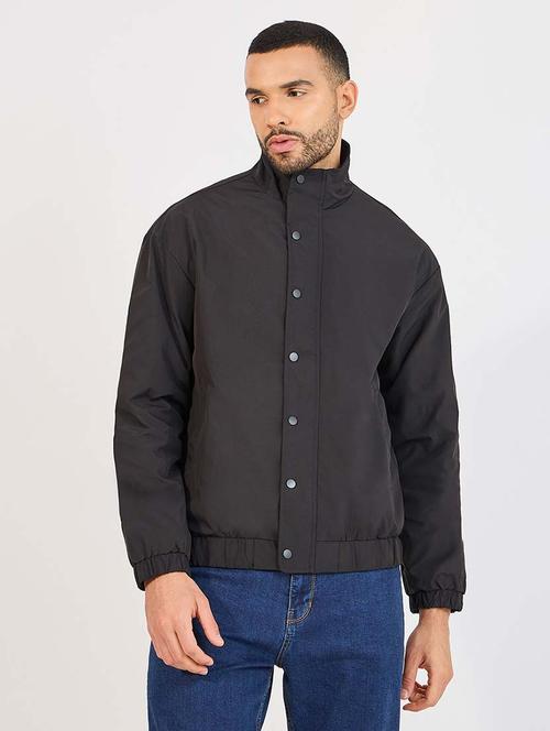 men long sleeves back print casual jacket - 21643889 - Very Small Image - 1