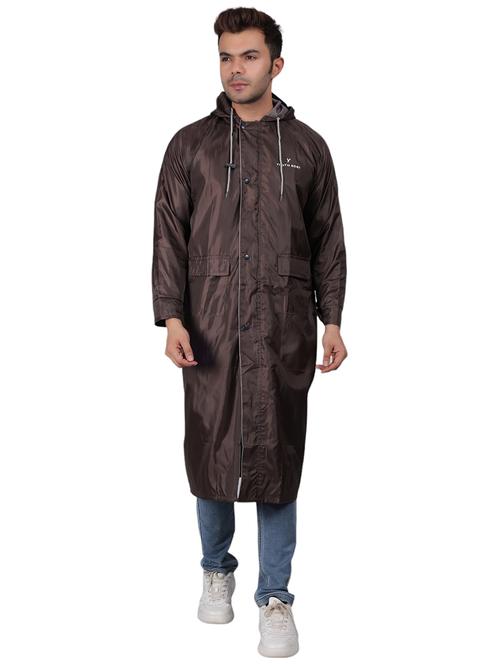 men solid hood neck rain suit set - 21643908 - Very Small Image - 1