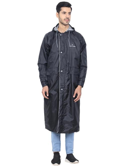 men solid hood neck rain suit set - 21643909 - Very Small Image - 1