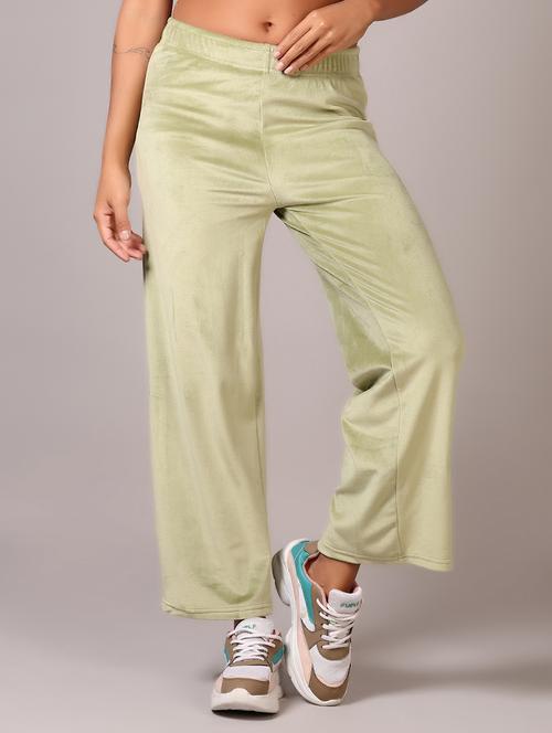 women solid mid rise straight trouser - 21644104 - Very Small Image - 1