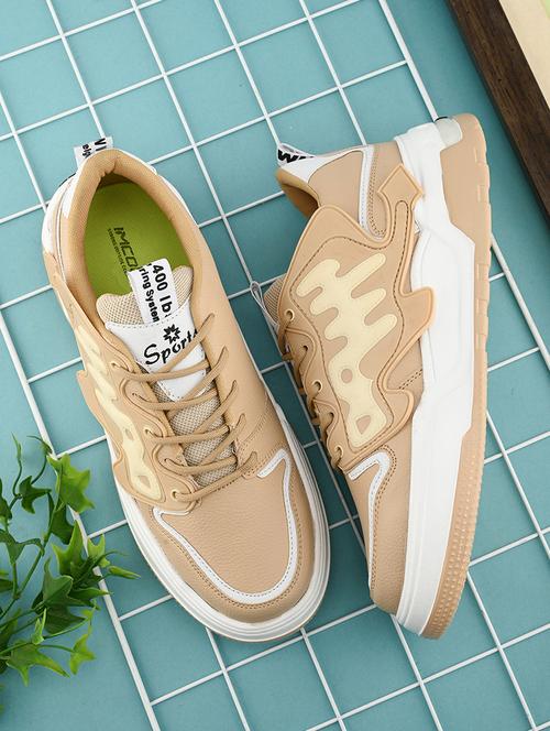 men color block lace-up sneakers - 21644294 - Very Small Image - 1