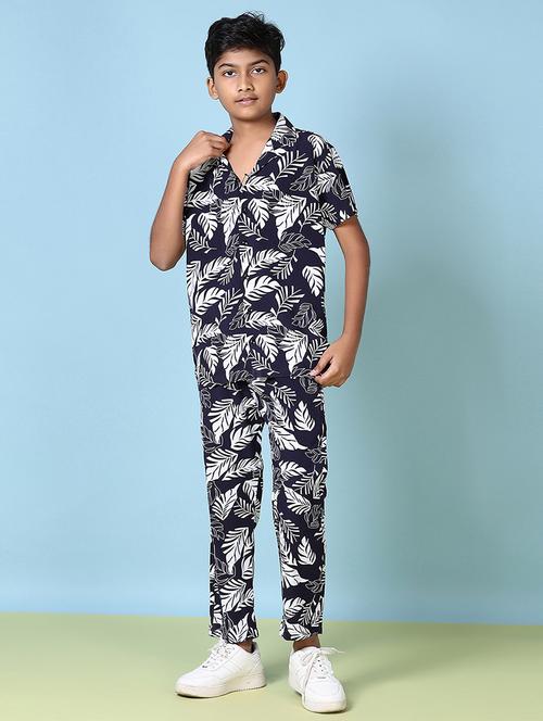 boys printed full length co-ords set - 21644428 - Very Small Image - 1