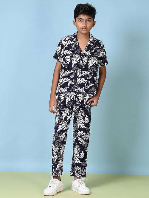 boys printed full length co-ords set - 21644431 - Very Small Image - 1