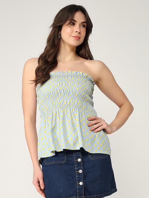 women printed tube top - 21644538 - Very Small Image - 1