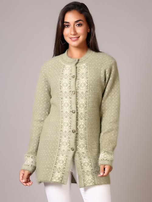 women self design long sleeve cardigan - 21645099 - Very Small Image - 1