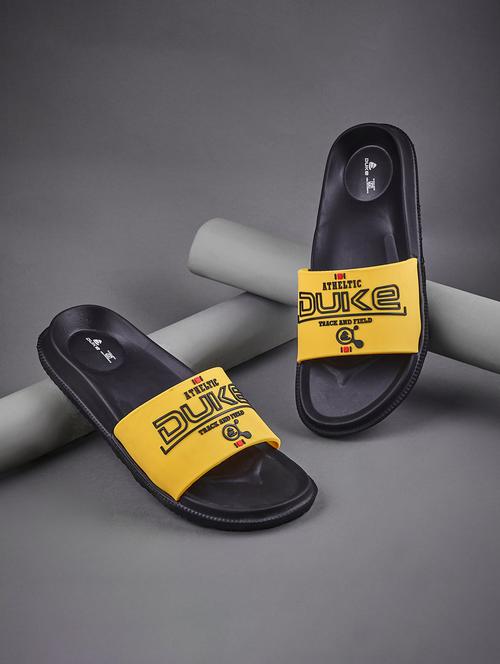 men yellow slider flip flop - 21645399 - Very Small Image - 1