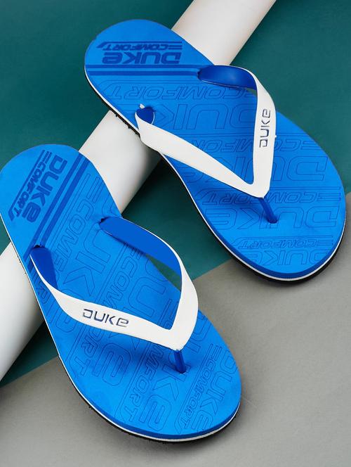 men blue slip on slipper - 21645407 - Very Small Image - 1