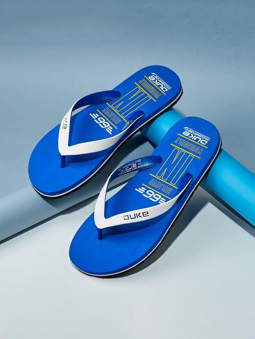 men blue slip on slipper - 21645415 - Very Small Image - 1