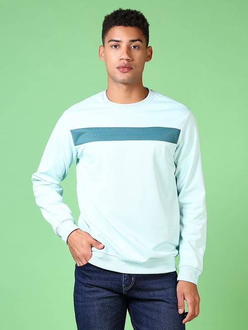 men color block long sleeve sweatshirt - 21645623 - Very Small Image - 1