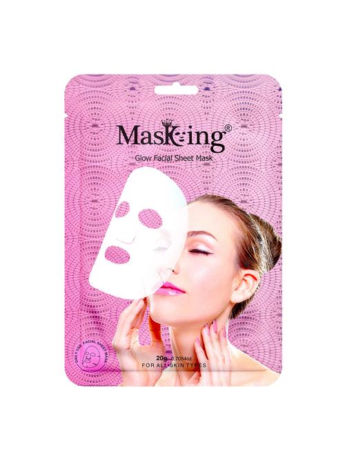 masking glow facial sheet mask for skin hydration (pack of 1) - 21645845 - Very Small Image - 1