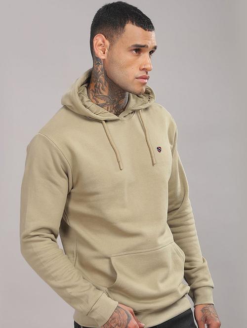 men regular fit plain hood neck sweatshirt - 21645883 - Very Small Image - 1