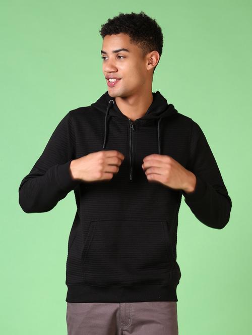 men black solid long sleeve sweatshirt - 21646002 - Very Small Image - 1
