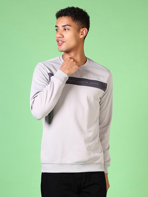 men color block long sleeve sweatshirt - 21646003 - Very Small Image - 1