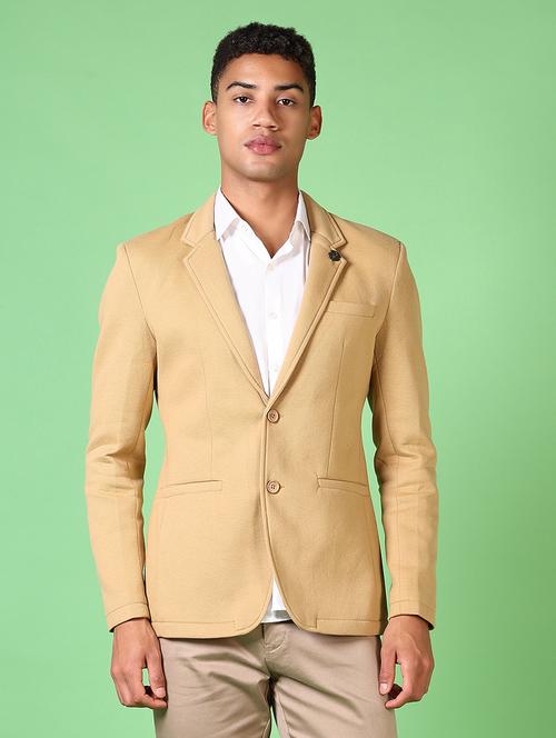 men long sleeves solid single breasted casual blazer - 21646095 - Very Small Image - 1