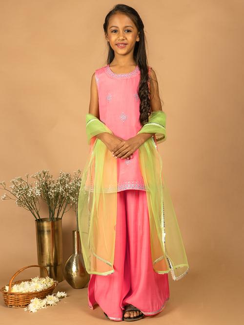 gurl pink round neck suit set - 21646656 - Very Small Image - 1