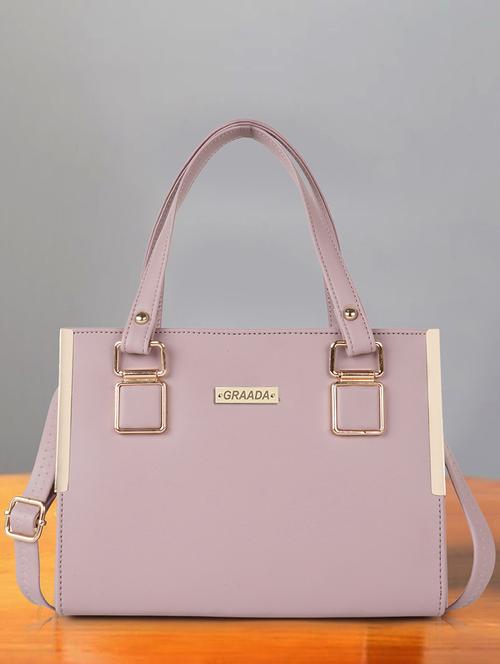 women pink plain handbag - 21646720 - Very Small Image - 1
