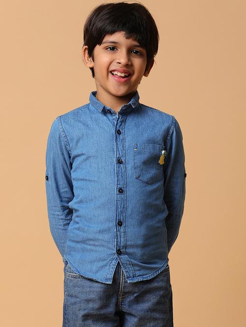 kids long sleeves solid shirt - 21647084 - Very Small Image - 1