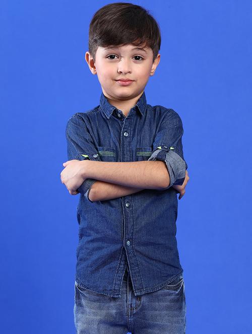 kids long sleeves solid shirt - 21647085 - Very Small Image - 1