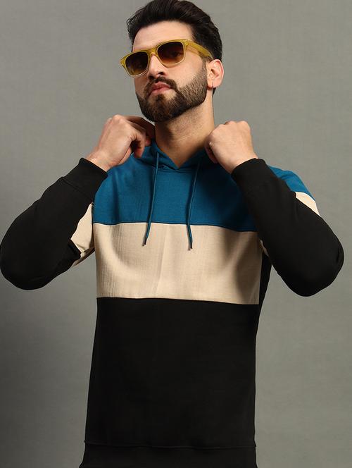 men color block regular fit sweatshirt - 21647124 - Very Small Image - 1