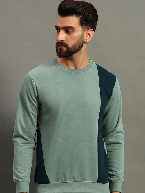 men color block regular fit sweatshirt - 21647132 - Very Small Image - 1