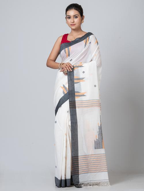 women self design handloom saree with blouse - 21648384 - Very Small Image - 1