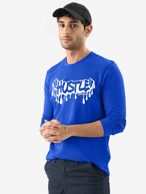 men chest print long sleeve t-shirt - 21648961 - Very Small Image - 1