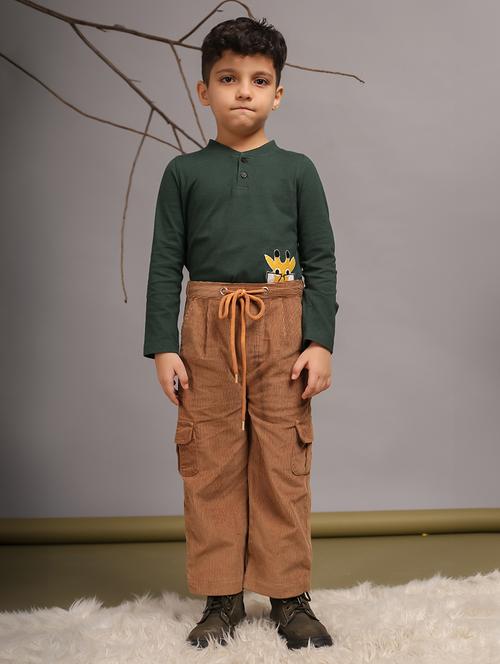 boys brown solid cargo - 21649120 - Very Small Image - 1