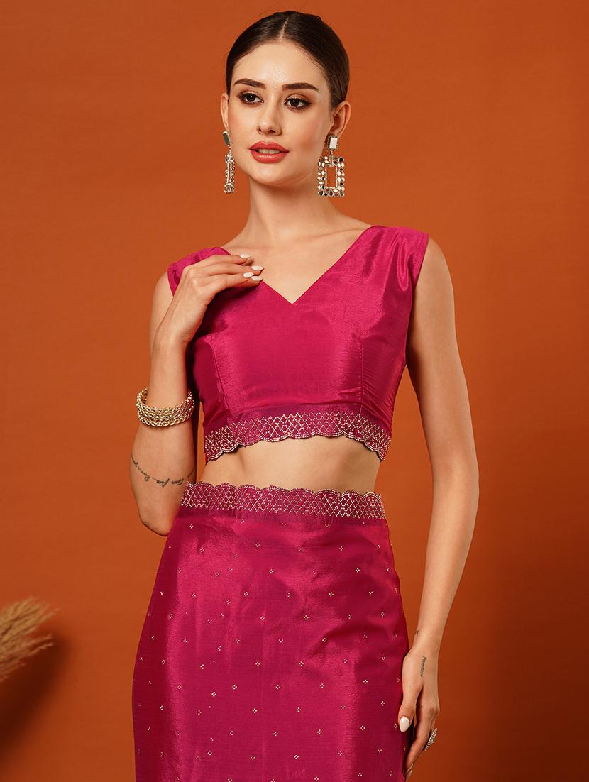 women emblellished bordered saree - 21649496 - Zoom Image - 4