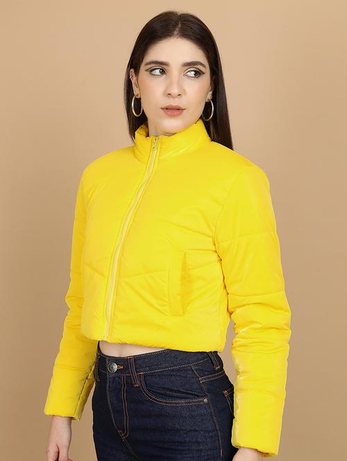 yellow cotton blend regular jacket - 21650963 - Very Small Image - 1
