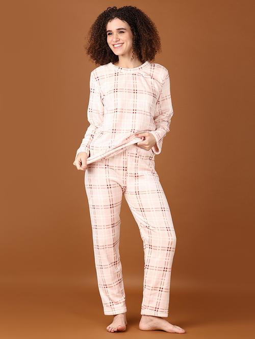 women checkered nightwear pyjama set - 21651602 - Very Small Image - 1