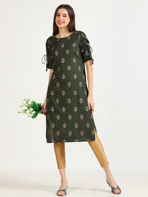 women printed straight kurta - 21652720 - Very Small Image - 1