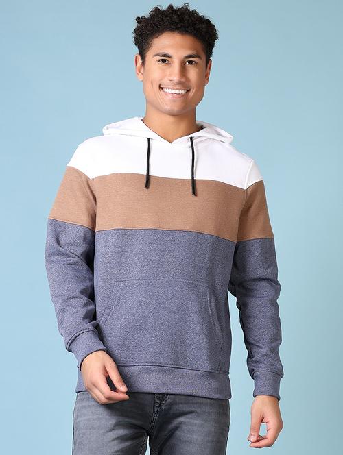 men color block long sleeve sweatshirt - 21652736 - Very Small Image - 1