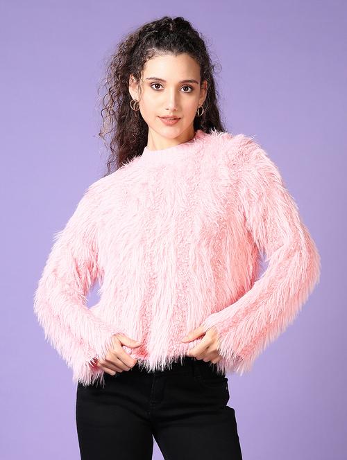 women solid long sleeve pullover - 21652809 - Very Small Image - 1