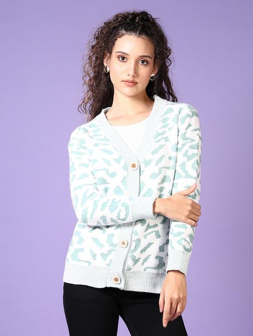 women self designed long sleeves cardigan - 21652827 - Very Small Image - 1