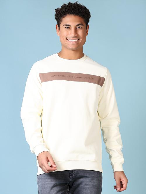 men color block long sleeve sweatshirt - 21653120 - Very Small Image - 1