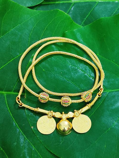 women traditional gold plated mangalsutra with charms - 21653567 - Very Small Image - 1