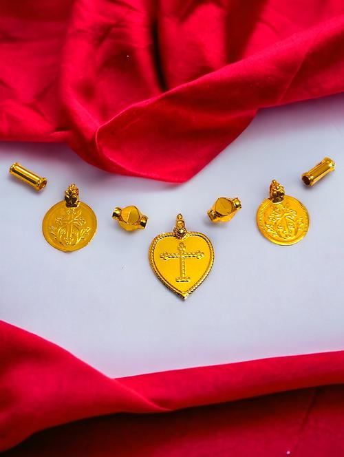 women traditional gold plated mangalsutra charms - 21653582 - Very Small Image - 1