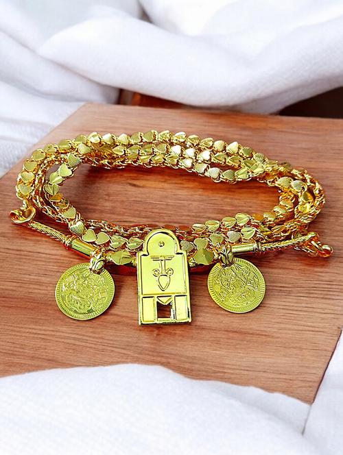 gold plated traditional necklace for women with elegant pendant - 21653846 - Very Small Image - 1