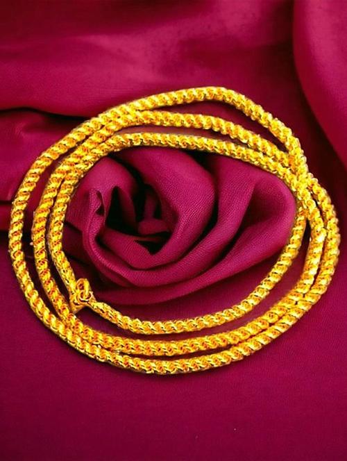 women gold plated long chain - 21656615 - Very Small Image - 1
