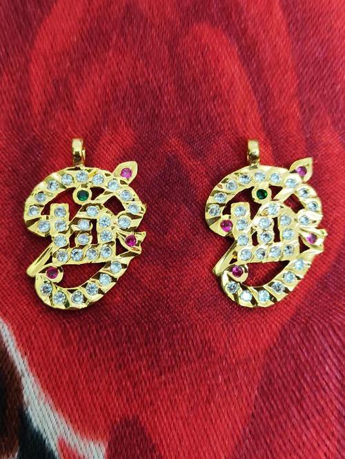 women pack of 2 gold plated pendant - 21656859 - Very Small Image - 1