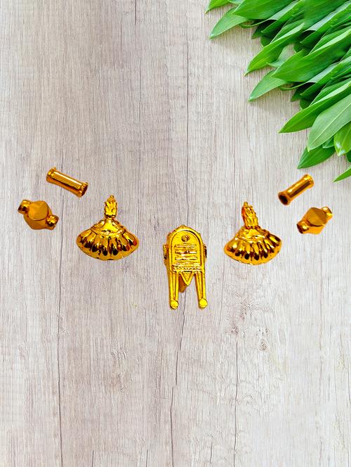 elegant gold toned pendant set for mangalsutra customization - 21657437 - Very Small Image - 1