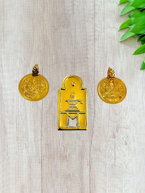 elegant gold toned pendant set for mangalsutra customization - 21659094 - Very Small Image - 1